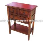 High Quality Solid Mahogany Three Drawer Console Table