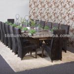 Oak solid wooden dining table, extendable dining table set