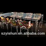 fashionable clear acrylic table ,luxury transparent furniture
