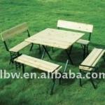 dinning table and bench-bw-1