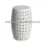 White Indoor Ceramic Side Table-L0274