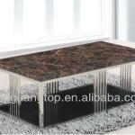 Modern Design Marble Top Stainless Frame TV Stand