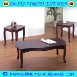 3pcs wooden cherry coffee table