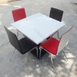 KKR dining room tables and chairs,hospital dining table,artificial marble dining table