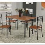 Restaurant dining table and chairs