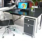 office table design stainless steel desk legs-T1680W