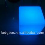 50cm granitoid illuminated led cube table-CQC-105