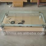 Pink Color Glass Coffee Table-C-70