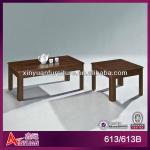 wood coffee table with natural stone-613 / 613B