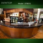 DTB031 Classic Black Curved bar counter for commercial wine bar-DTB031