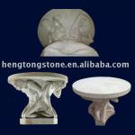 Nude Men Supports Circular Center Marble Table-HT-A-ZY045