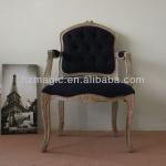 Royal design French style armchair navy carved wooden chair-CF-1944