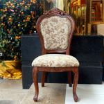 Solid wood dining chair Classical chair European and American style dining chair