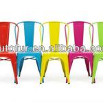 Vingage industrial antique durable colorful metal chair coffe shop chair