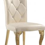 French style dining room furniture retro white leather wedding chairs dining