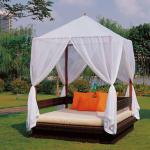 Lydia Popular Patio Rattan wicker set for balcony canopy Daybed Furniture