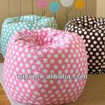 cotton print cube bean bag-