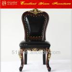 Guangdong furniture of kid&#39;s chair in black wooden design leather chair 073535-073535     children chair