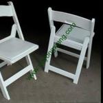 White Wood Folding Padded Chair-WF-002