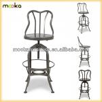 Vintage Toledo Barstool/Swivel Toledo Barstool/Replica Vintage Industrial Toledo Barstool-MKM 08C-H62-SWIVEL