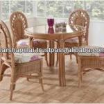 Cane dining table and chairs / Antique Cane Chair-