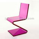 High Quality Z Shape Transparent Acrylic Chair For Home Decoration