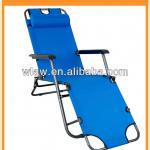 Folding chaise lounge chair for seat and lying