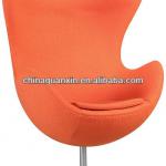 classic leisure fiberglass egg chair with ottoman