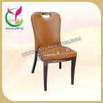 New style imitation wood grain tube modern restaurant furniture chair and table YC-F029