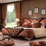AK-7013 antique luxury wooden bedroom furniture set-AK-7013