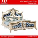 bedroom wooden frame beds/bedroom furniture super king size/queen size double bed designs amazing ocean blue CD225-CD225