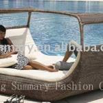 pe rattan bed-ZS-9379