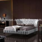 neoclassical leather bed with chesterfield DH817