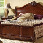 Latest- Classic Solid Wooden Bedroom Furniture Bed