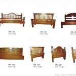 Good Teak solid wood bed from Thailand-B275-281