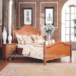 Antique style solid wood bedroom set furniture