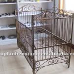 wrought iron crib-
