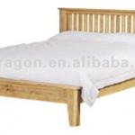 solid wood oak bed