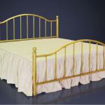 Royal Golden Aluminium Frame Exclusive Classic Design European Style Elegant Hotel Bed Malaysia