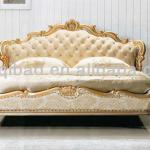American Style Luxury Baroque Leather Bed (Competitive price)-LQB-J972 baroque bed