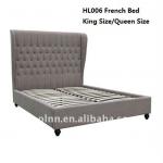 French upholstered bed