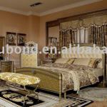 E16 2014 European Luxury classic bedroom wood furniture