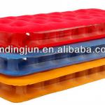 comfortable Flocked lamilated PVC air bed,transparent air bed