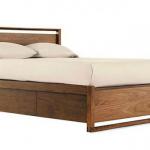wooden bed-