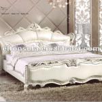 Classic Style White Leather Bedroom Furniture-E671