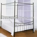 black metal canopy bed