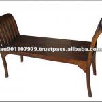 High Quality Solid Mahogany Wood Bed Bench