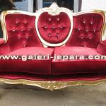 Wedding Sofa Sets Upholstered - Gold Leaf Indoor Furniture-SFA 023