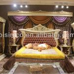 Luxury european classical bedroom set,wood carving bed,bedroom furniture(B51026)