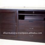 Hotel Antique Brown Magnolia Wooden TV Stand-